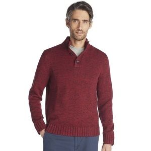 IZOD Classic-Fit Marled Button-Neck Sweater Men’s size Big & Tall XXL